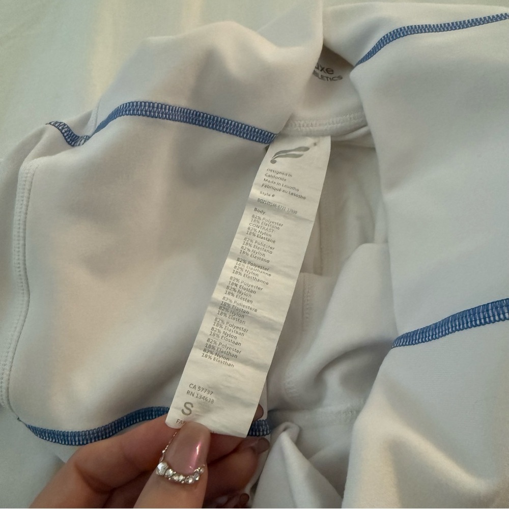 Fabletics Women's White High-Waisted Shorts​ - Picture 7 of 7